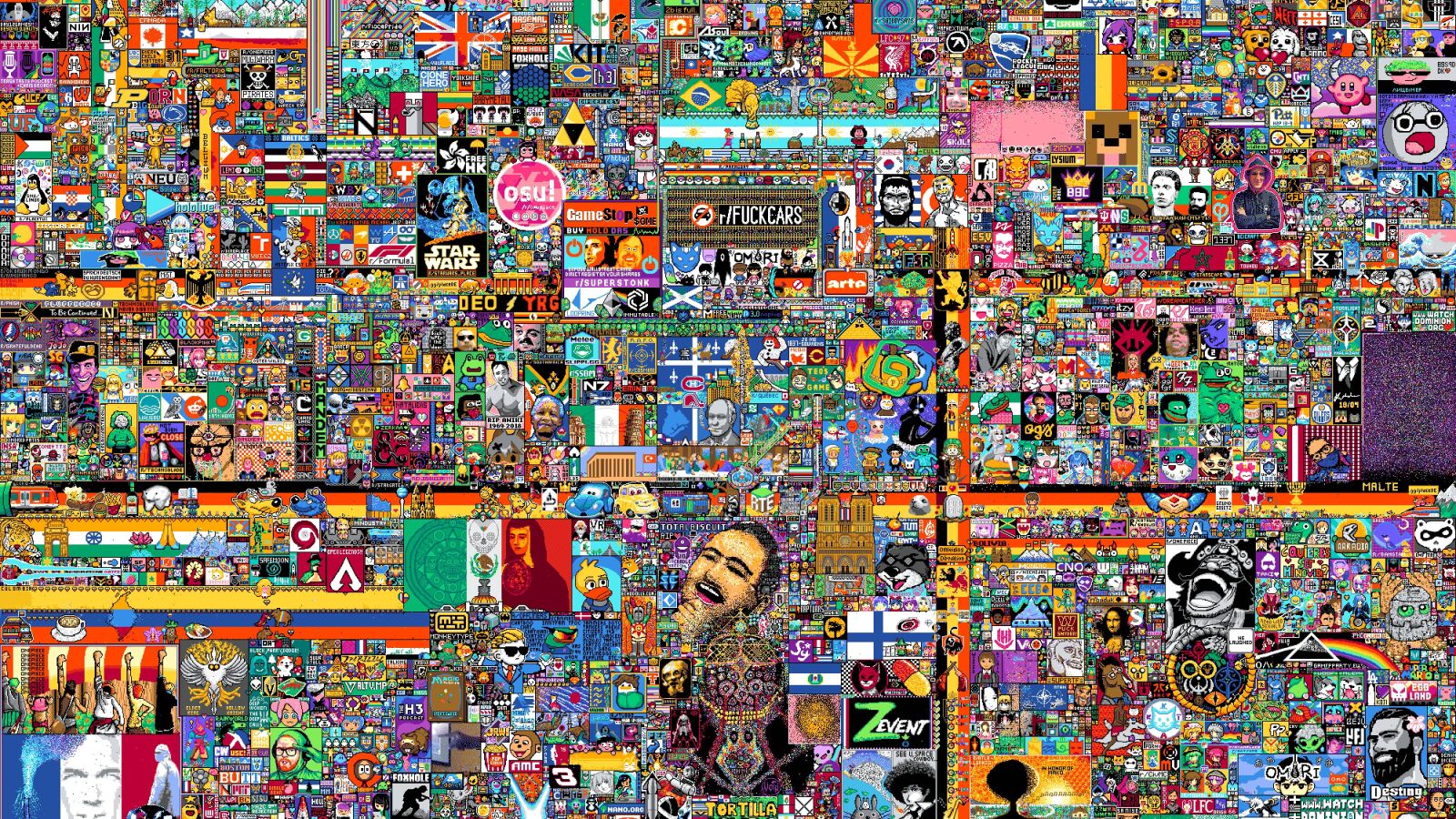 Reddit Place 2022: Ibai, Auronplay y Rubius lideran la victoria española sobre Francia
