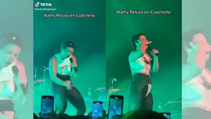 Nathy Peluso en su actuación del Festival Coachella 2022.