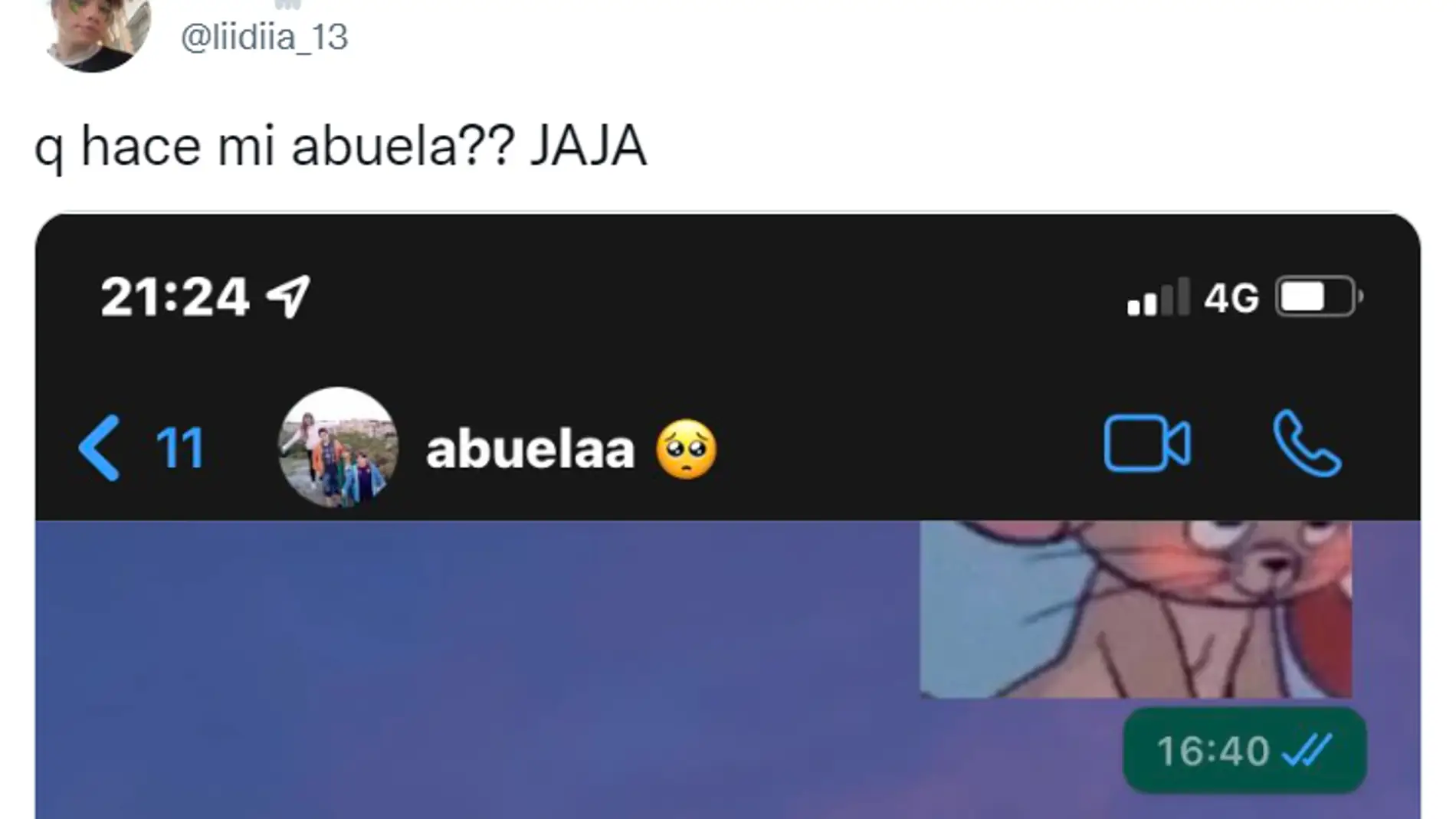 Tuit viral abuela