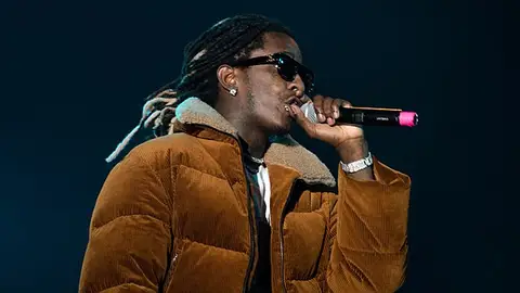 Young Thug durante un concierto Young Thug durante un concierto