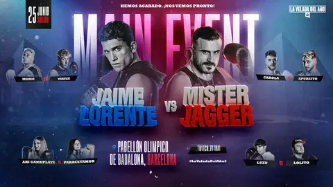 Cartel de la velada 2 Cartel de la velada 2