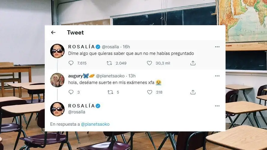 Rosalía responde en Twitter