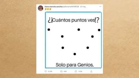 ¿Cuántos puntos ves? La imagen viral que está diviendo a todo el mundo ¿Cuántos puntos ves? La imagen viral que está diviendo a todo el mundo