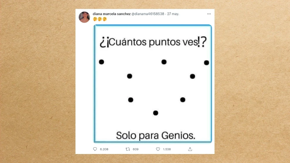 &iquest;Cu&aacute;ntos puntos ves? La imagen viral que est&aacute; diviendo a todo el mundo