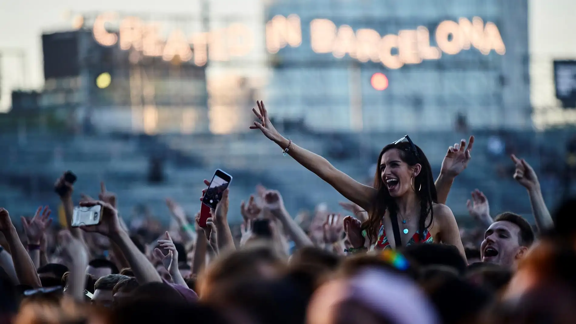 Asistentes al Primavera Sound, en Barcelona, en una fotografía de archivo