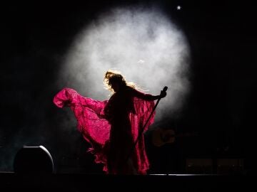 Florence Welch durante uno de sus conciertos