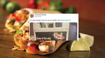 &quot;El burrito de paella&quot;: El plato más raro que ha visto Almudena Ariza en un metro de Nueva York