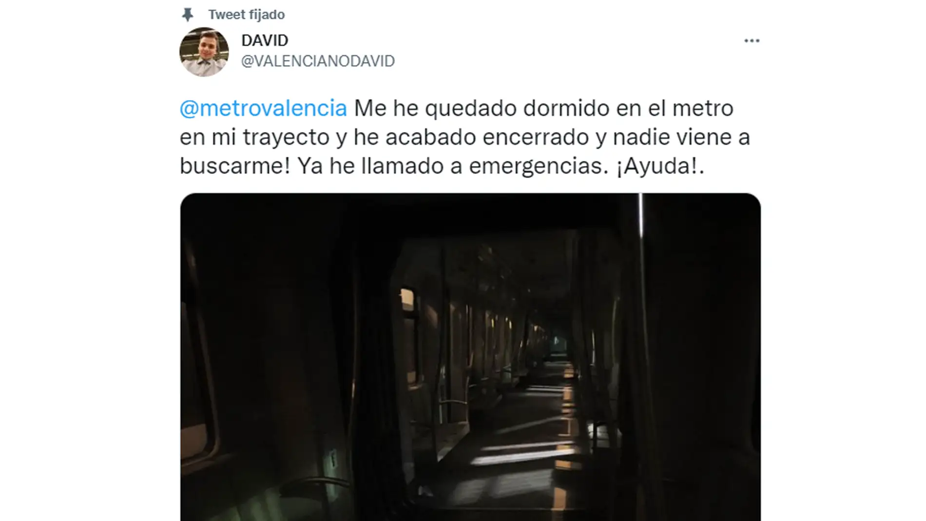 Se queda dormido en el metro de Valencia y despierta en las cocheras