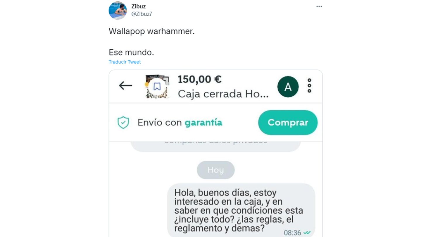 La conversaci&oacute;n sobre una venta de Wallapop que ha incendiado las redes sociales