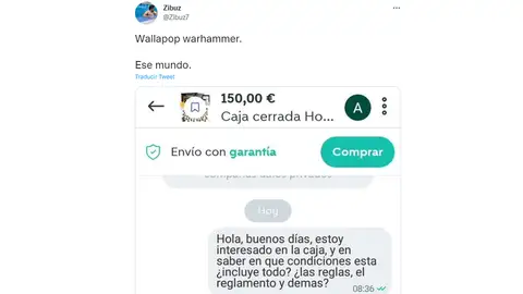 La conversación sobre una venta de Wallapop que ha incendiado las redes sociales La conversación sobre una venta de Wallapop que ha incendiado las redes sociales