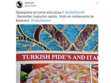 "Tonelada de pizza de pescado": la traducción más viral que ha puesto patas arriba Twitter