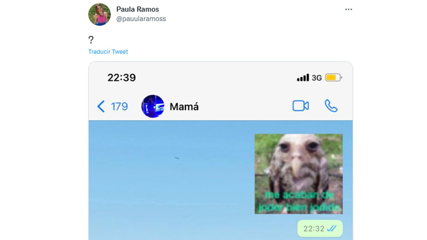 La irreal conversaci&oacute;n entre una madre intentando interpretar un sticker y a su hija que ha incendiado las redes 