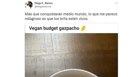 La versión del gazpacho británica que puede indignar a más de uno La versión del gazpacho británica que puede indignar a más de uno