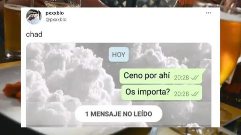 Escribe a su familia por WhatsApp para avisar que cena fuera Escribe a su familia por WhatsApp para avisar que cena fuera