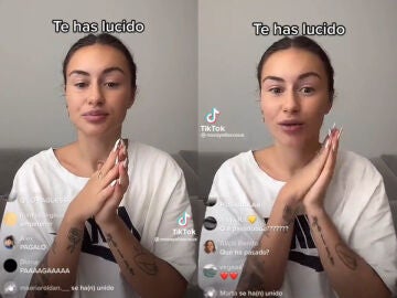 Abril Cols en su directo de Instagram.