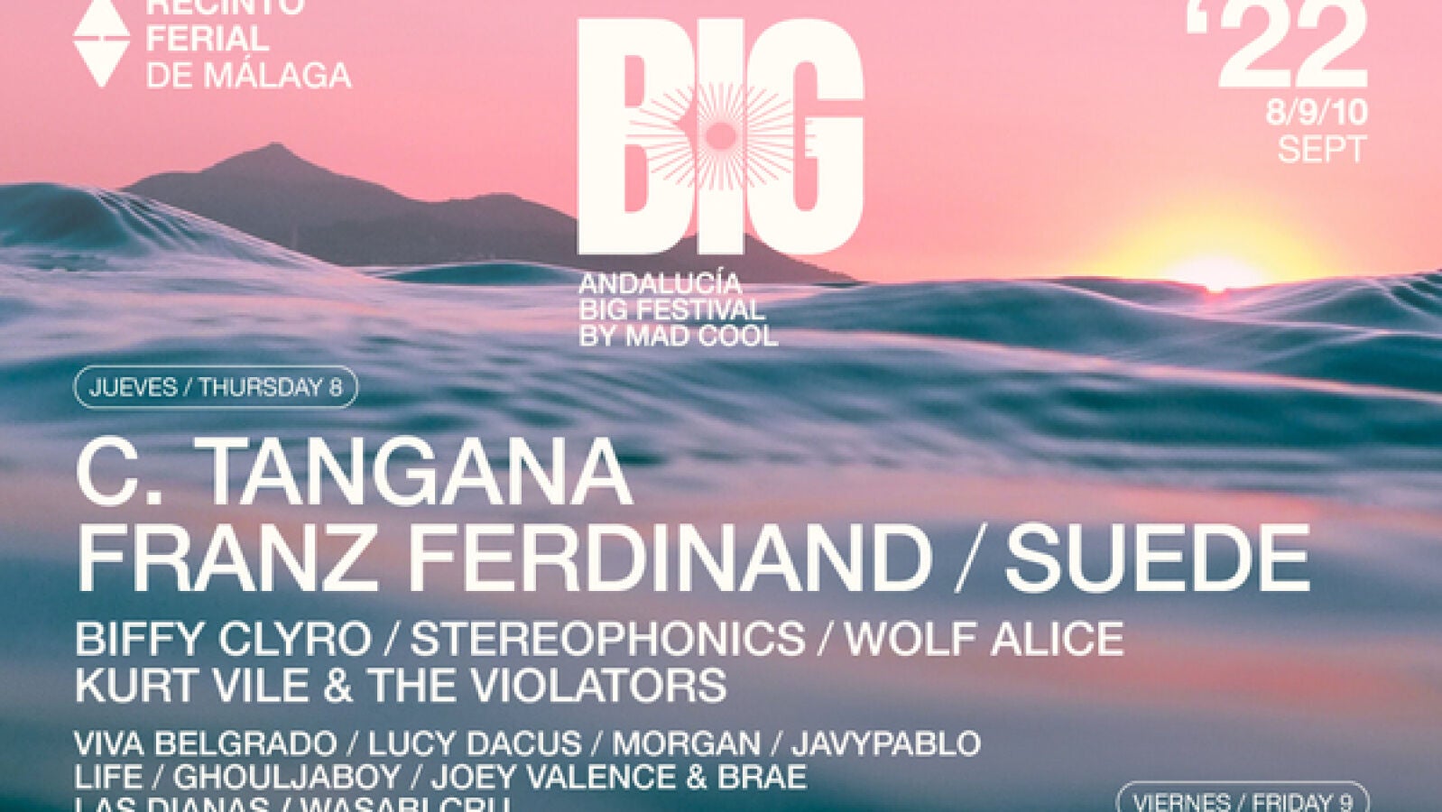 C. Tangana, Franz Ferdinand y Suede sustituyen a Rage Against The Machine en el Andalucia Big Festival