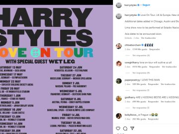 Harry Styles actuará en Madrid y Barcelona en su próxima gira 'Live On Tour 2023'