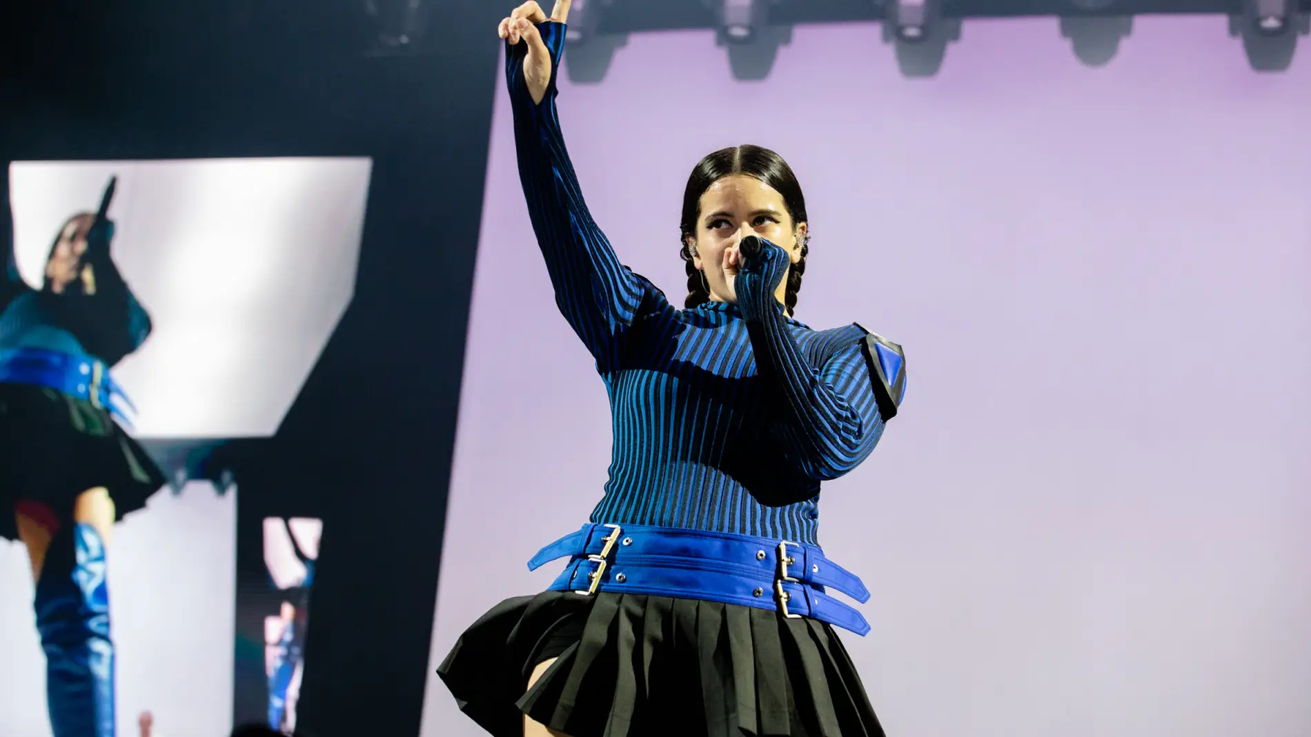 Rosalía en concierto.