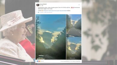 Una gran nube con forma de la Reina Isabel II ha dejado asombrados a los británicos tras su muerte