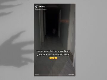 Madre graba a su hija saludando a un 'fantasma' y lo comparte en TikTok