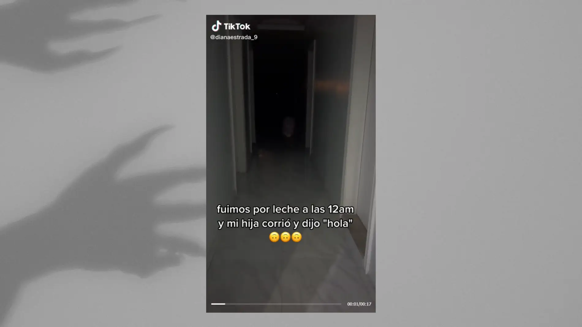 Madre graba a su hija saludando a un 'fantasma' y lo comparte en TikTok