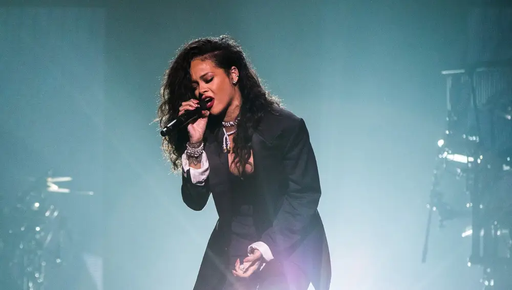 Rihanna, en una actuación
