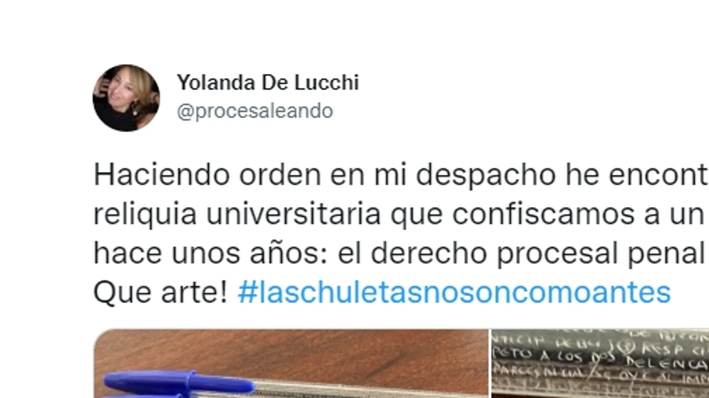 Una profesora de Derecho comparte esta elaborada chuleta Una profesora de Derecho comparte esta elaborada chuleta