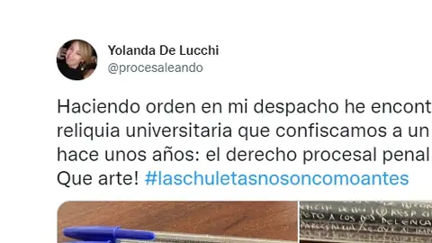 Una profesora de Derecho comparte esta elaborada chuleta Una profesora de Derecho comparte esta elaborada chuleta