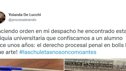 Una profesora de Derecho comparte esta elaborada chuleta Una profesora de Derecho comparte esta elaborada chuleta