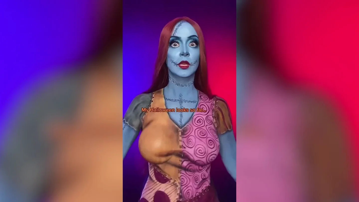 Descubre a Marina Eloise, la estrella de TikTok que se pinta disfraces de Halloween sobre su cuerpo Descubre a Marina Eloise, la estrella de TikTok que se pinta disfraces de Halloween sobre su cuerpo