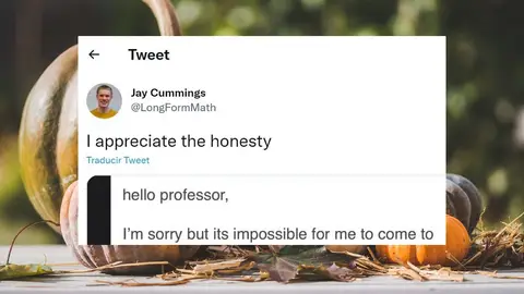 El honesto mensaje de un alumno a su profesor tras Halloween El honesto mensaje de un alumno a su profesor tras Halloween