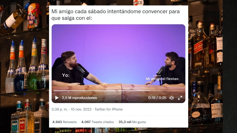 El clip viral de Pique e Ibai sobre salir de fiesta