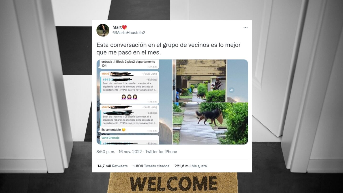 La conversaci&oacute;n viral de un grupo de vecinos