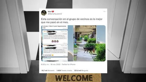 La conversación viral de un grupo de vecinos La conversación viral de un grupo de vecinos