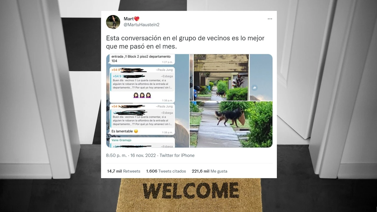 La conversaci&oacute;n viral de un grupo de vecinos