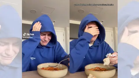 Oscar Font en su vídeo de TikTok. Oscar Font en su vídeo de TikTok.