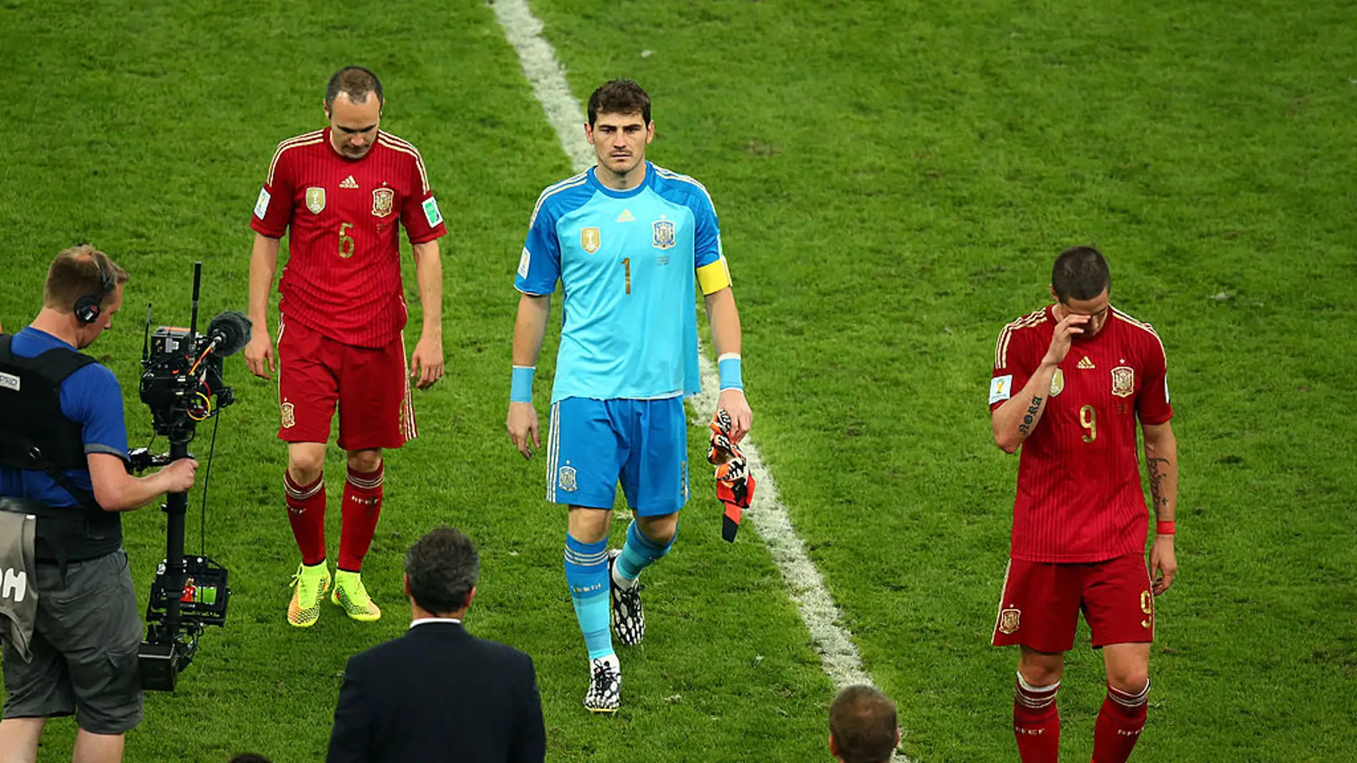 Andrés Iniesta juntoa Iker Casillas