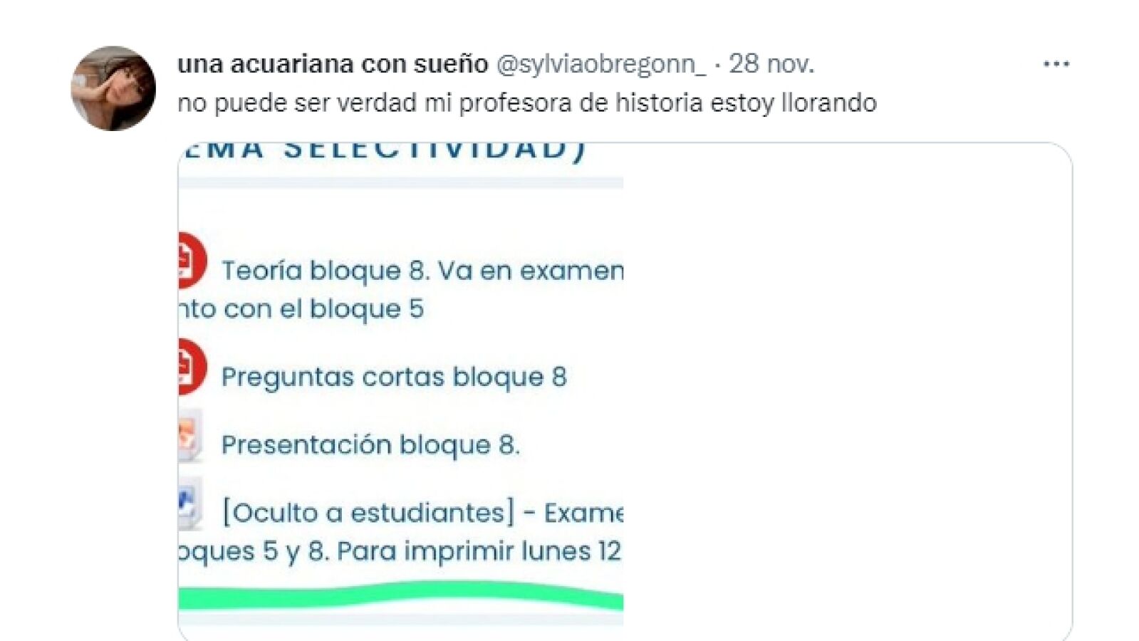 La broma pesada que gasta una profesora de historia a sus alumnos se vuelve viral