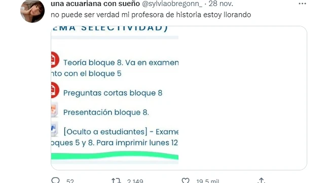 La broma pesada que gasta una profesora de historia a sus alumnos se vuelve viral