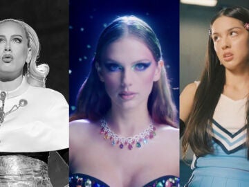 Adele, Taylor Swift y Olivia Rodrigo en sus videoclips.