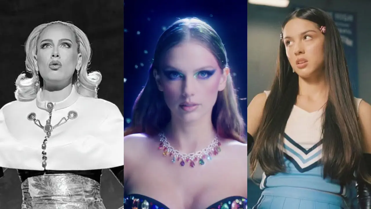 Adele, Taylor Swift y Olivia Rodrigo en sus videoclips.