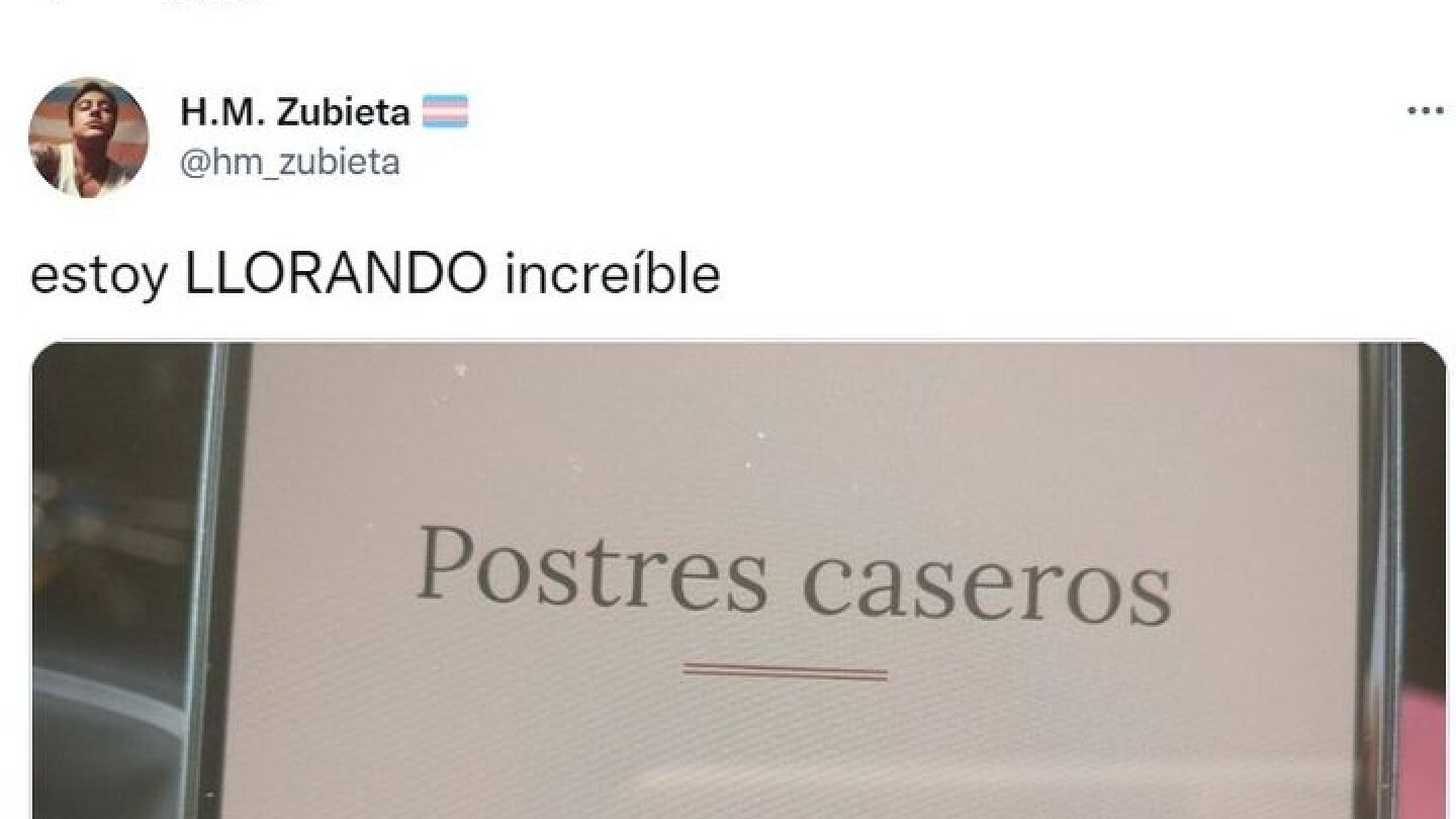 La traducci&oacute;n de este postre en la carta de un restaurante es lo mejor que vas a ver en mucho tiempo
