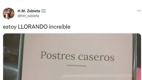 La traducción de este postre en la carta de un restaurante es lo mejor que vas a ver en mucho tiempo La traducción de este postre en la carta de un restaurante es lo mejor que vas a ver en mucho tiempo
