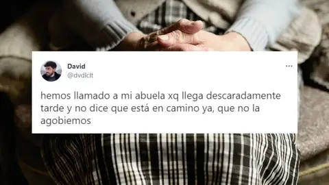 Llaman a su abuela porque llegaba tarde y su respuesta no puede ser más épica Llaman a su abuela porque llegaba tarde y su respuesta no puede ser más épica