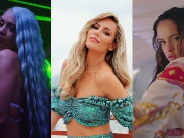 Bad Gyal, Edurne y Rosal&iacute;a en sus videoclips.