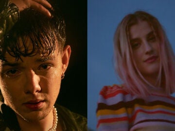 Flavio y Samantha en sus videoclips.