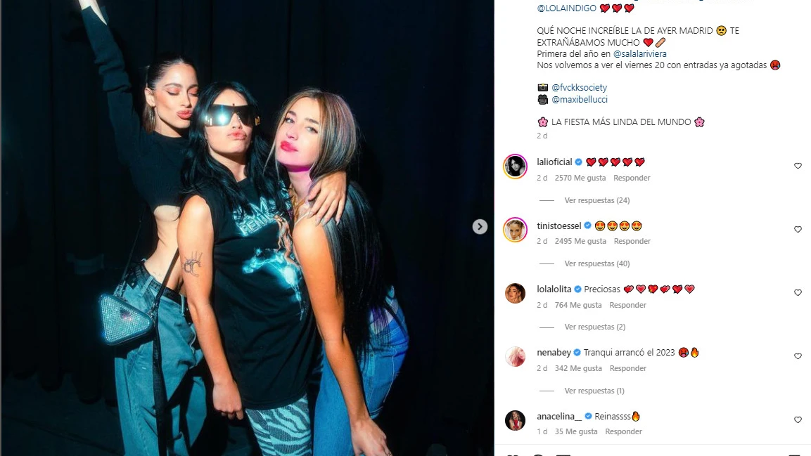 Tini Stoessel, Lali Esposito y Lola &iacute;ndigo en la Bresh
