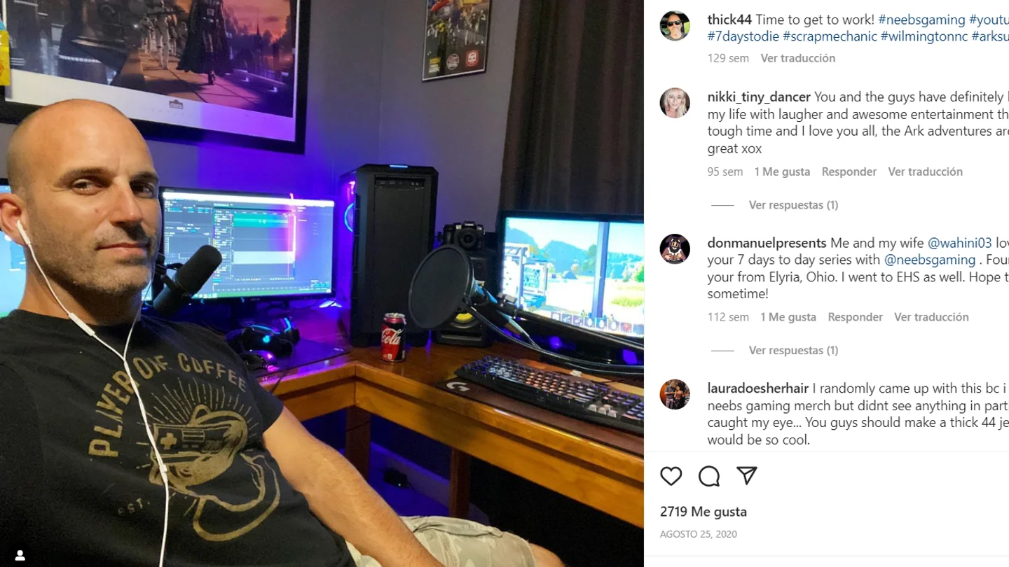 Thick44 en su post de Instagram. Thick44 en su post de Instagram.