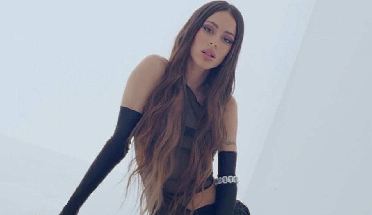 Tini en su videoclip de 'Cupido'.