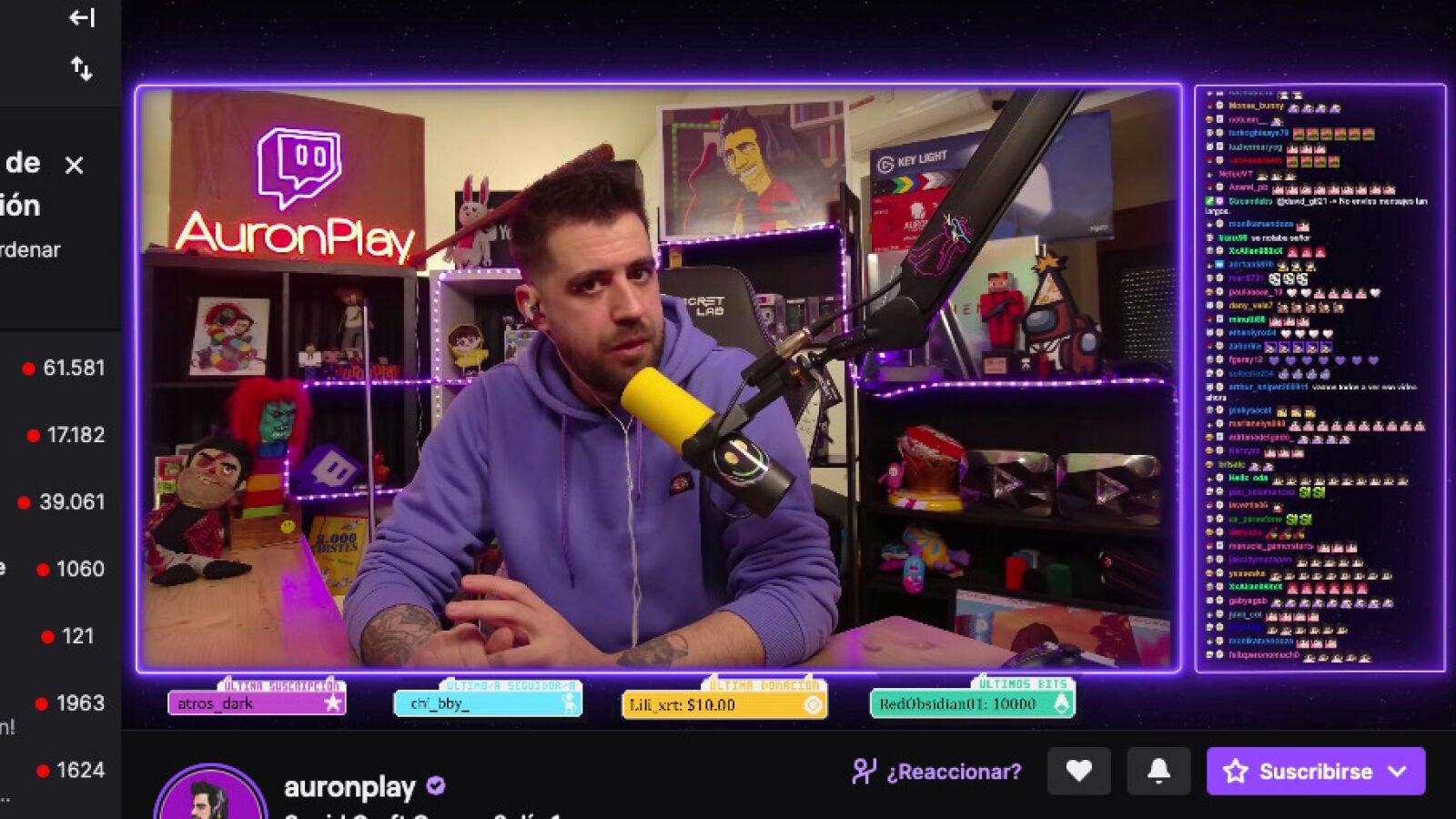 Auronplay vuelve a Twitch y participará en los Squidcraft Games 2